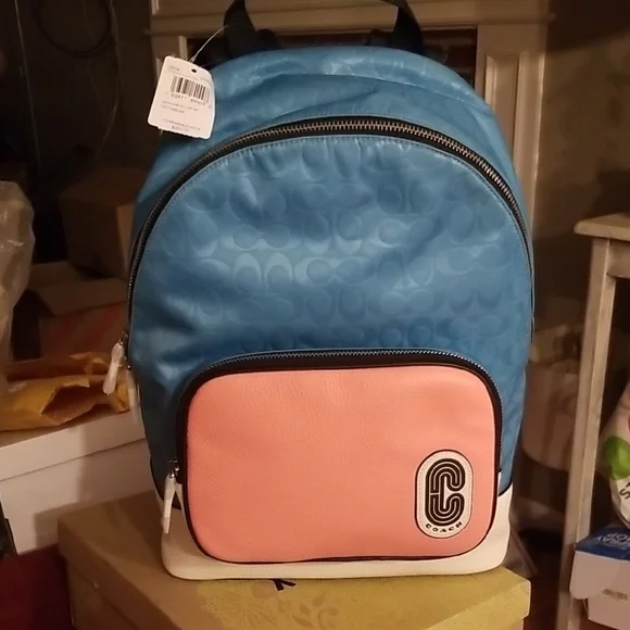 Coach | Bags | Brand Newcoach Vibrant Blue And Coral  display picture 1